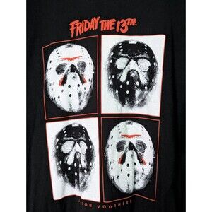 Friday the 13th Jason Voorhees T-Shirt 3XL Black Official Horror Movie Halloween